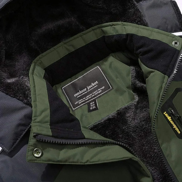 ❤️Men's Water Resistant Fleece Lined Winter Coats Windproof Warm Snow Ski Jacket - Picture 3 of 6